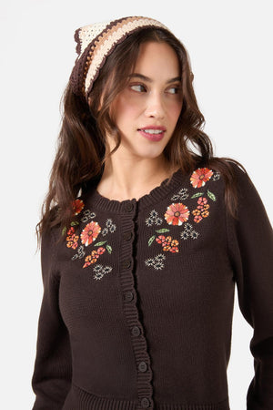 Princess Highway - Striped Hair Scarf - chocolate