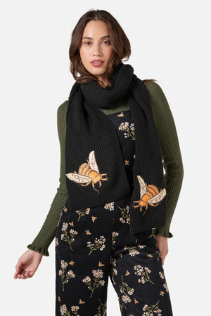 Princess Highway - Bee Knit Scarf - black