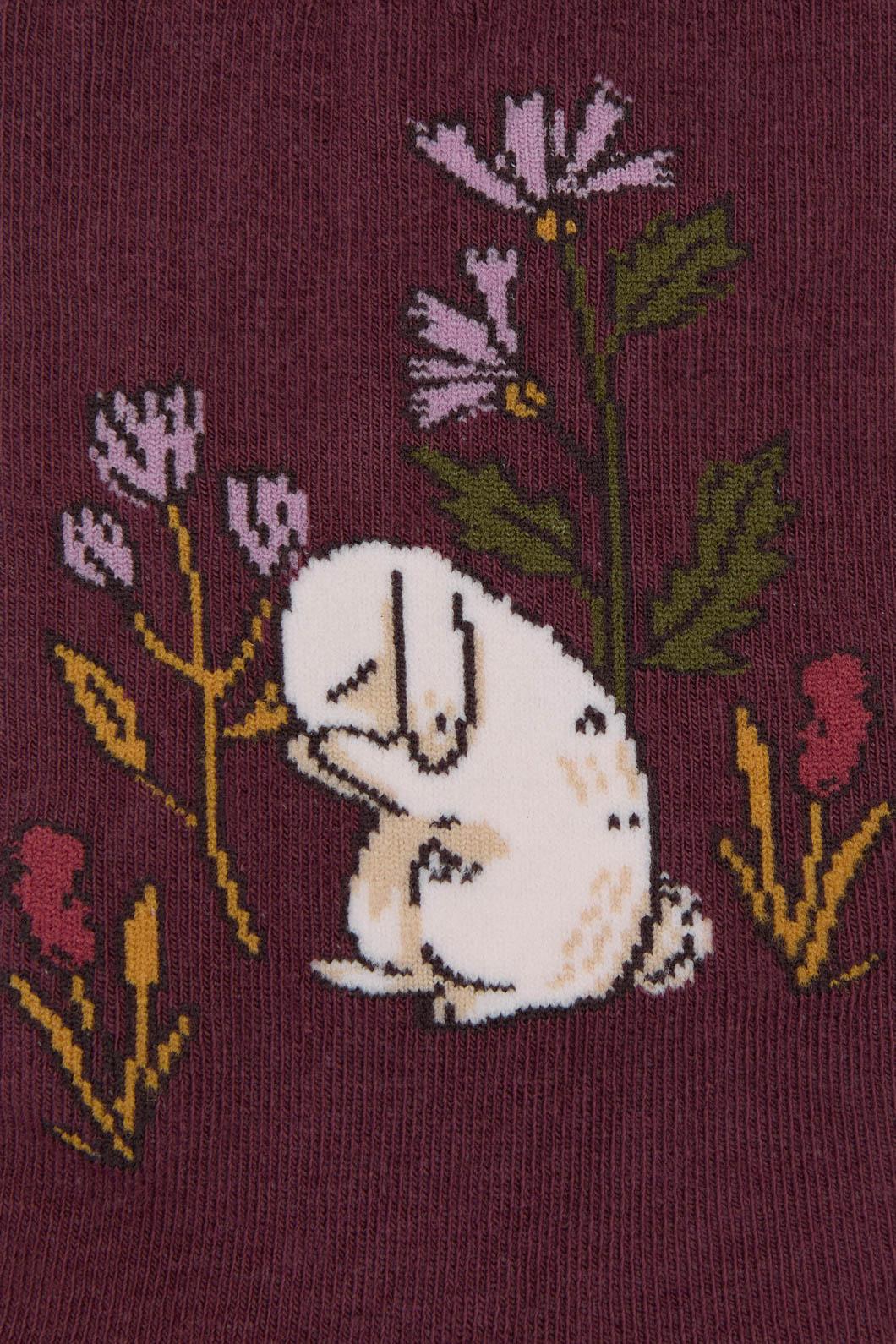 Princess Highway - Coco Rabbit Sock - burgundy