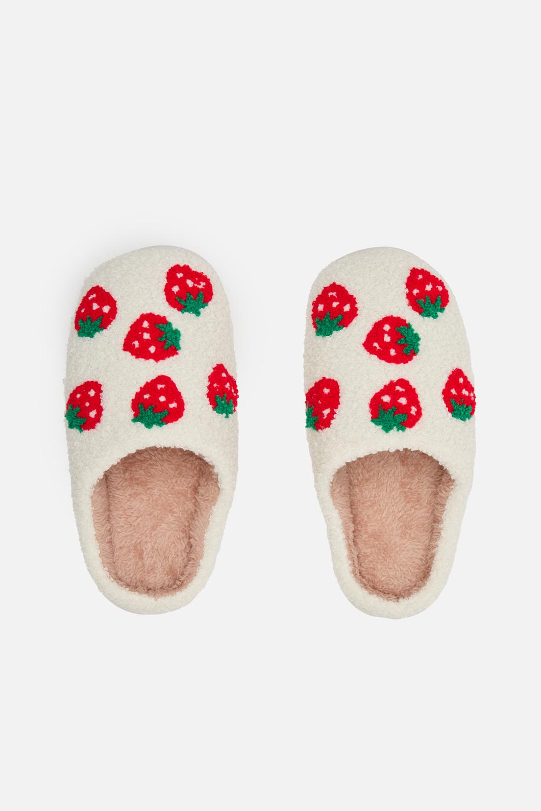 Princess Highway - Strawberry Slippers - white