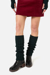 Princess Highway - Dark Teal Cable Leg Warmers - dark-teal