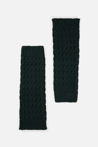 Princess Highway - Dark Teal Cable Leg Warmers - dark-teal