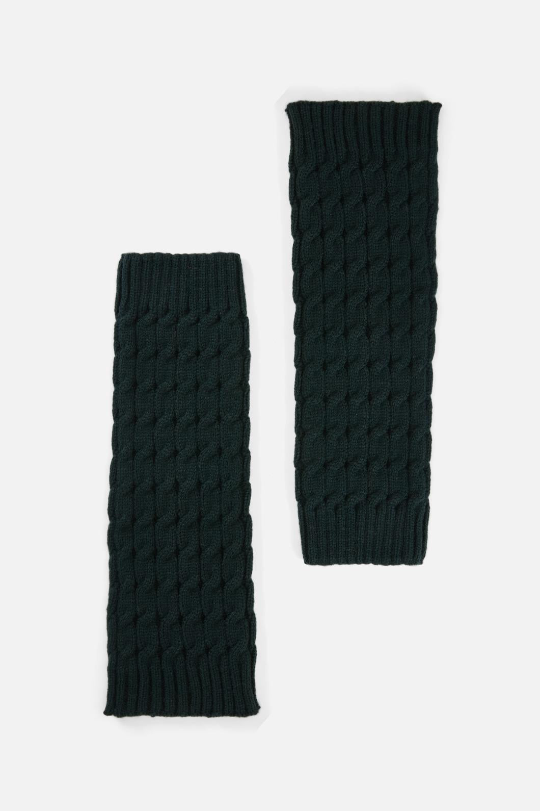 Princess Highway - Dark Teal Cable Leg Warmers - dark-teal
