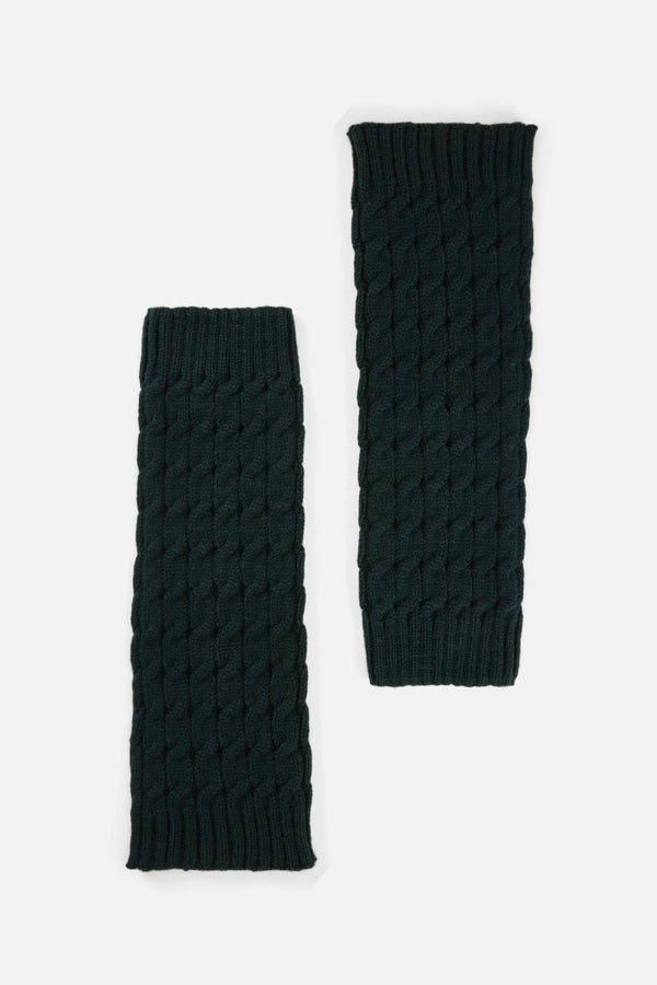 Princess Highway - Dark Teal Cable Leg Warmers - dark-teal