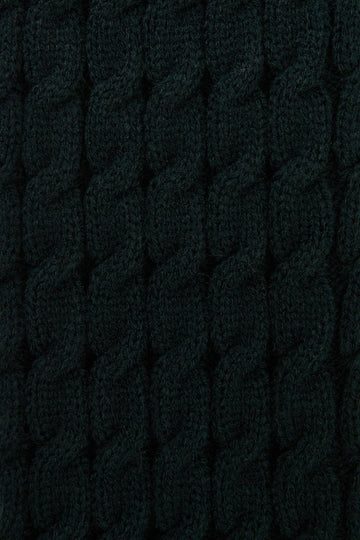 Dark Teal Cable Leg Warmers
