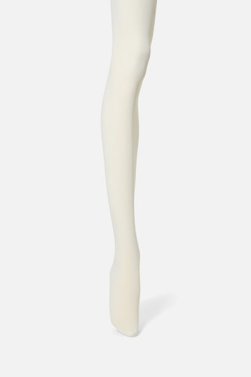 Cream Plain Tights