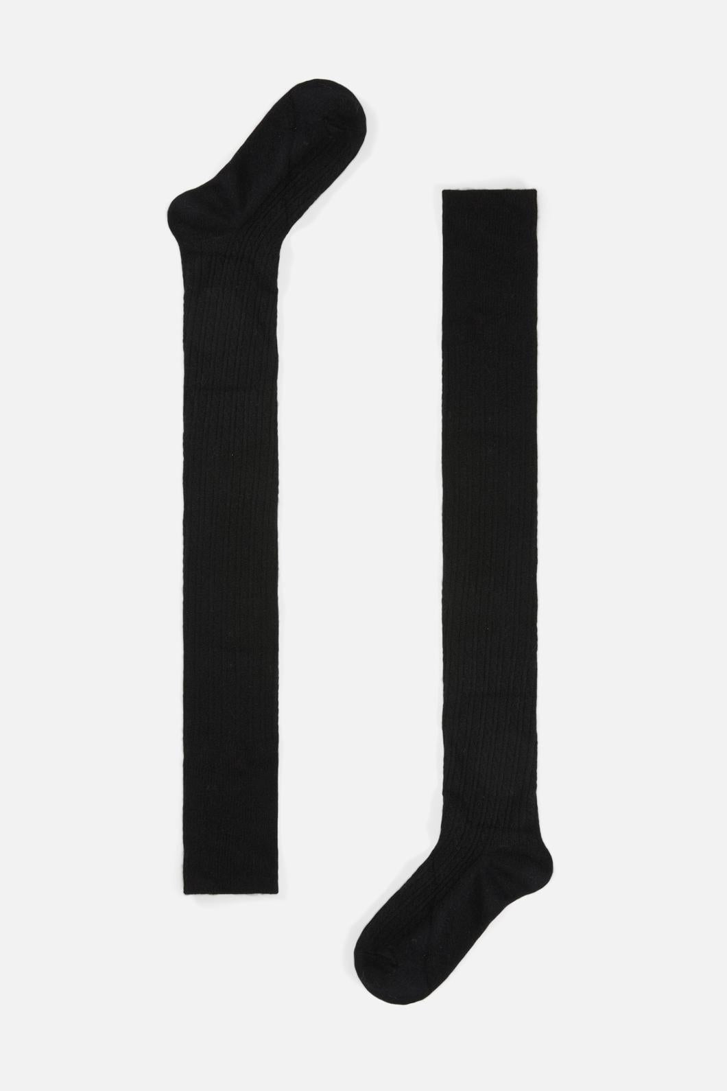 Princess Highway - Black Over The Knee Socks - black