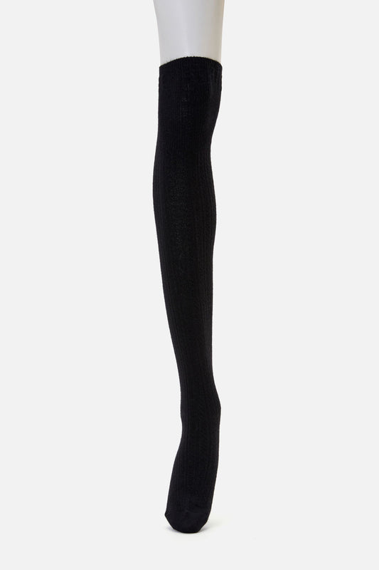 Princess Highway - Black Over The Knee Socks - black