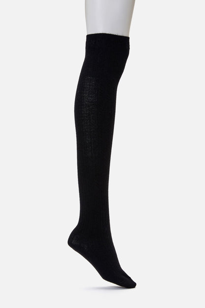 Princess Highway - Black Over The Knee Socks - black