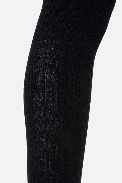 Princess Highway - Black Over The Knee Socks - black