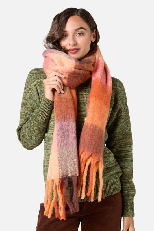 Princess Highway - Orange Chocolate Snug Scarf - orange-chocolate