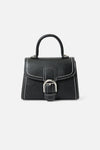 Princess Highway - Black Buckle Handbag - black