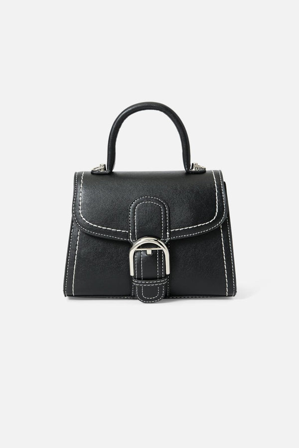 Princess Highway - Black Buckle Handbag - black