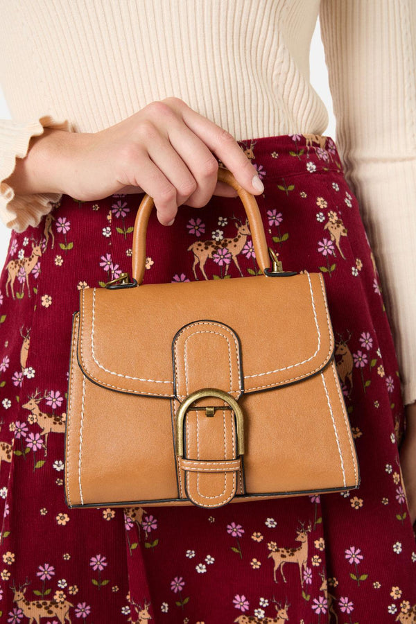 Princess Highway - Tan Buckle Handbag - tan