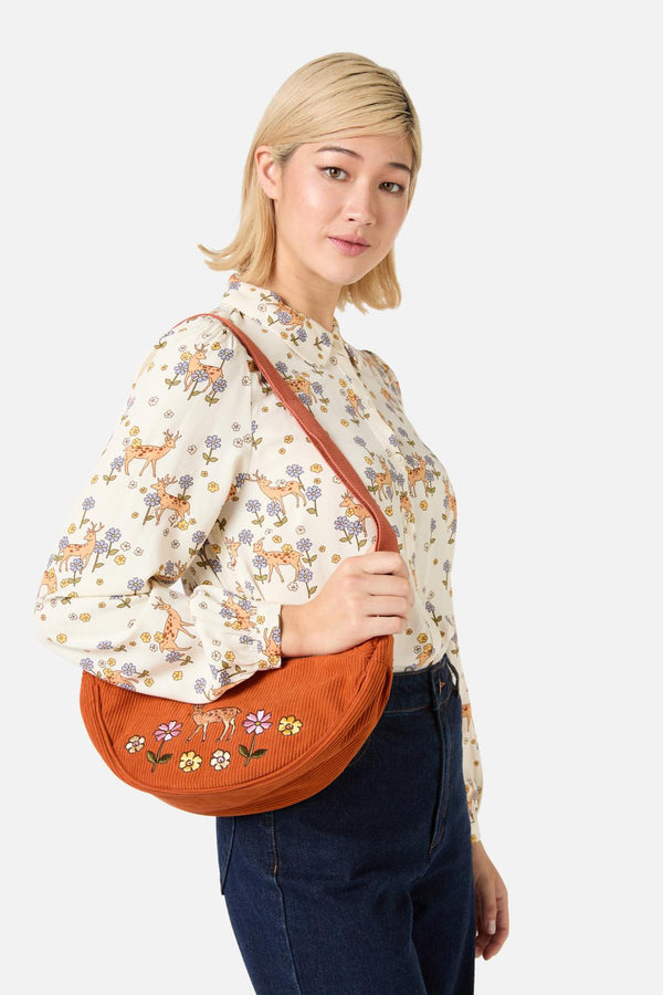 Princess Highway - Meadow Deer Cord Bag - rust