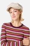 Princess Highway - Cream Button Peak Hat - cream