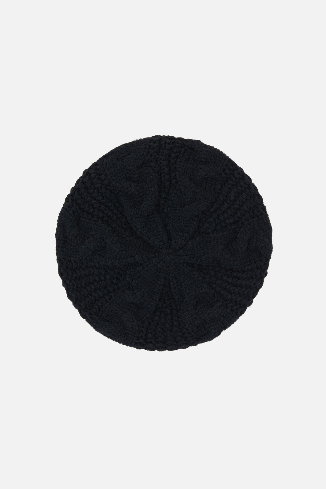 Princess Highway - Black Cable Knit Beret - black