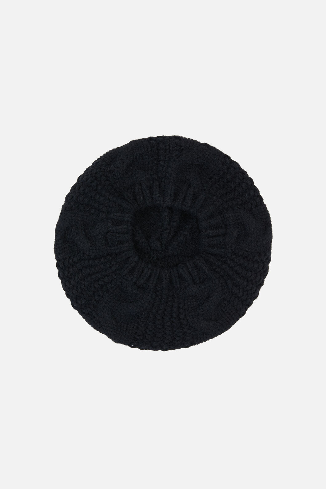 Princess Highway - Black Cable Knit Beret - black
