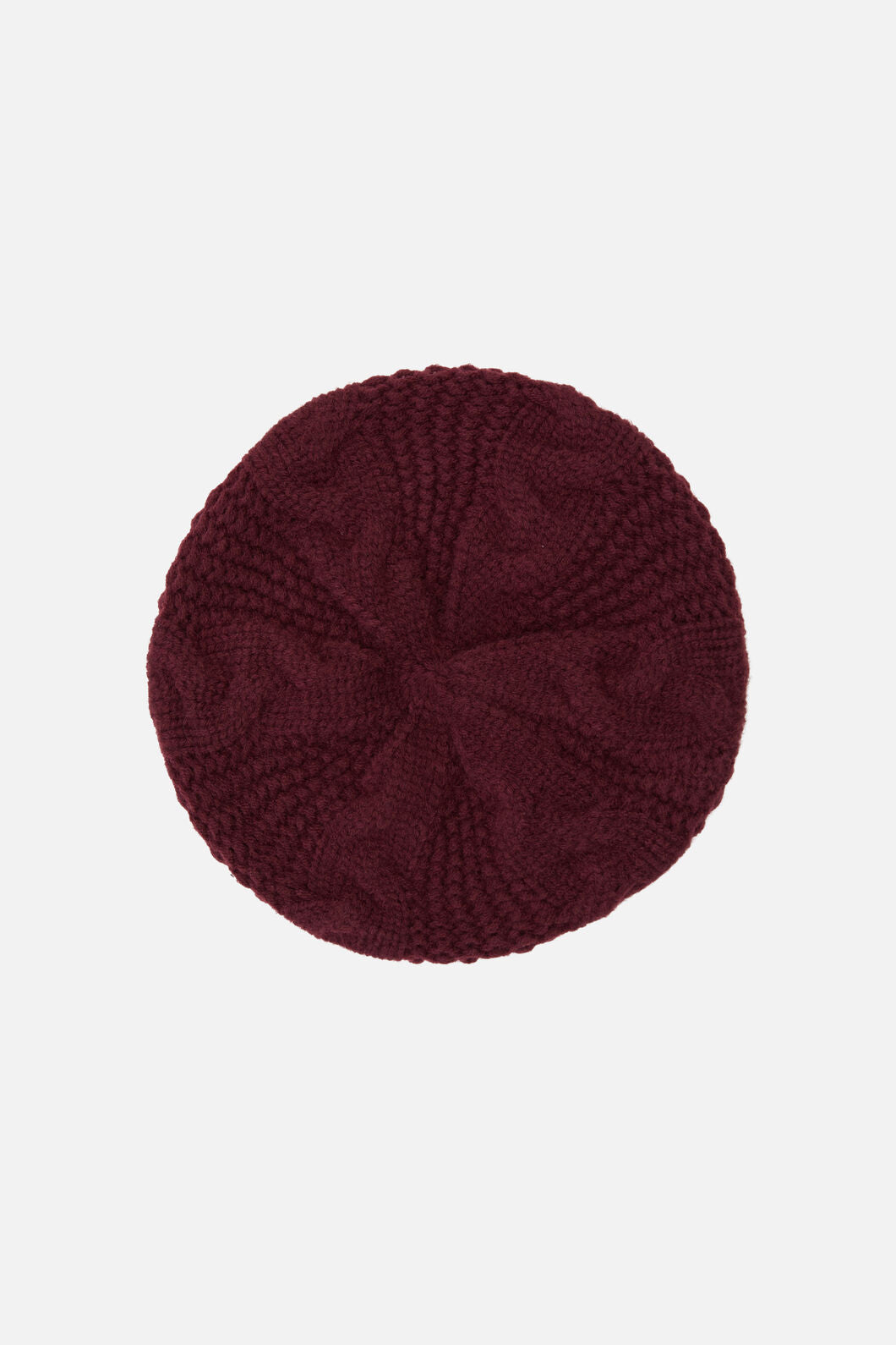 Princess Highway - Plum Cable Knit Beret - plum