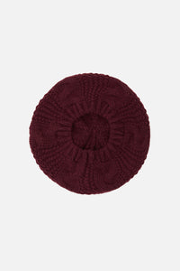 Princess Highway - Plum Cable Knit Beret - plum