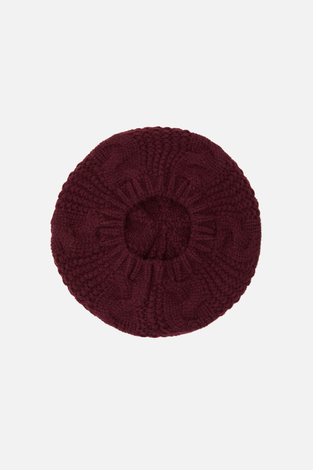 Princess Highway - Plum Cable Knit Beret - plum