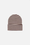 Princess Highway - Striped Beanie - chocolate