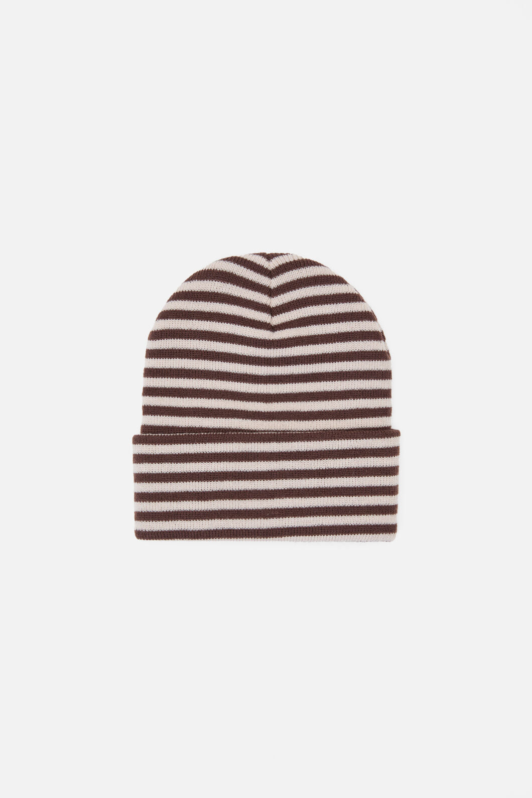 Princess Highway - Striped Beanie - chocolate