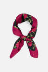 Princess Highway - Roses Satin Scarf - black