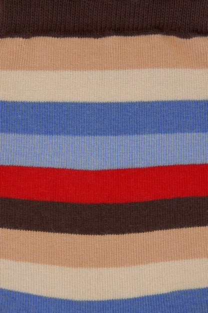 Princess Highway - Choc Striped Socks - chocolate