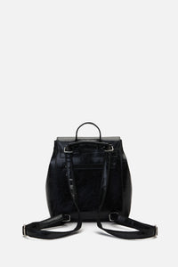 Princess Highway - Squirrel Embroidered Backpack - black