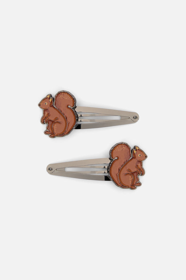 Princess Highway - Squirrel Hair Clips - chocolate