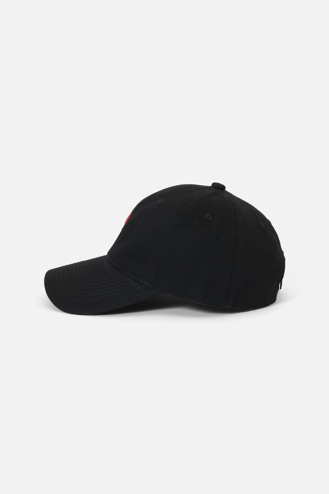 Princess Highway - Black Rose Embroidered Cap - black