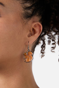 Princess Highway - Squirrel Cute Earrings - chocolate