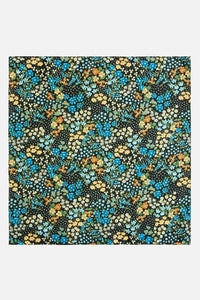 Princess Highway - Ada 90S Floral Satin Scarf - green