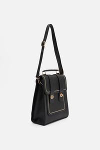 Princess Highway - Black 2 Way Satchel - black