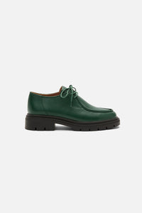 Princess Highway - Dark Green Lace Up Brogue - dark-green