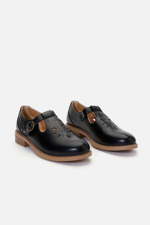 Princess Highway - Black Cut Out Shoe - black