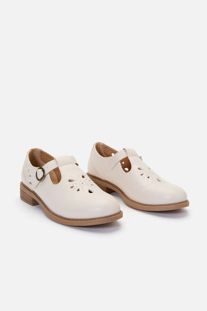 Princess Highway - Cream Cut Out Shoe - cream