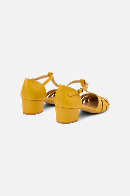 Princess Highway - Mustard Vintage Strap Heel - mustard