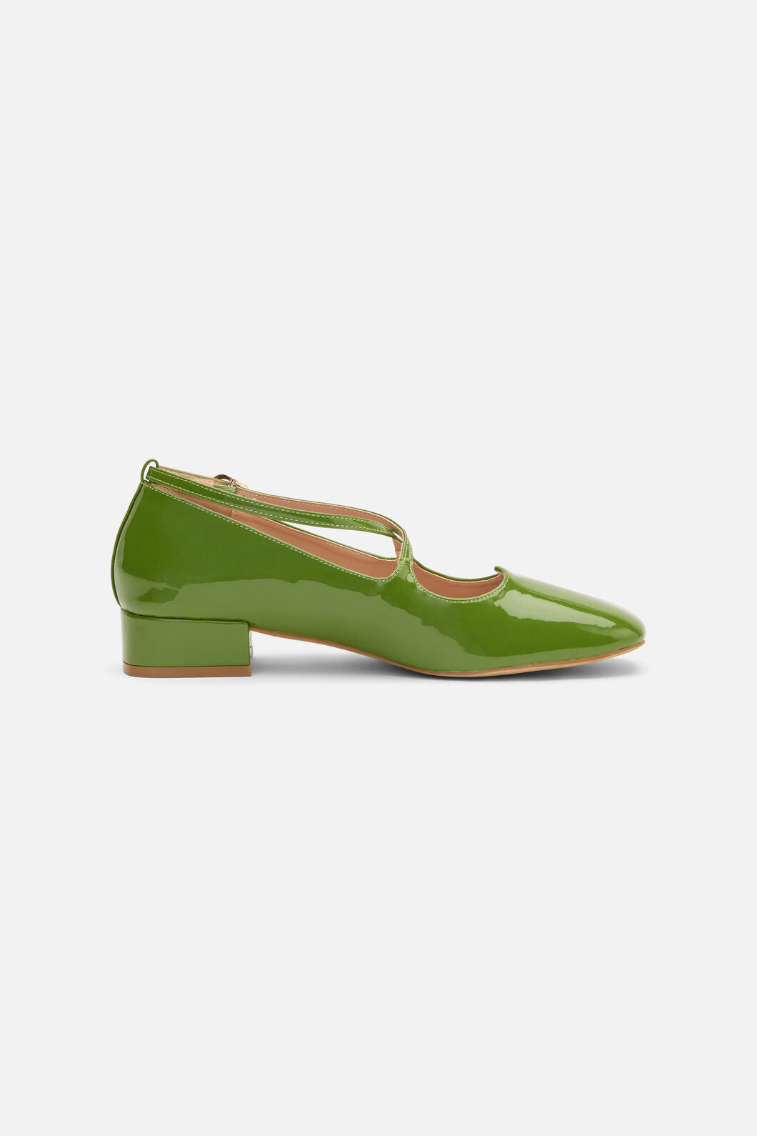 Princess Highway - Green Patent Heart Heel - green