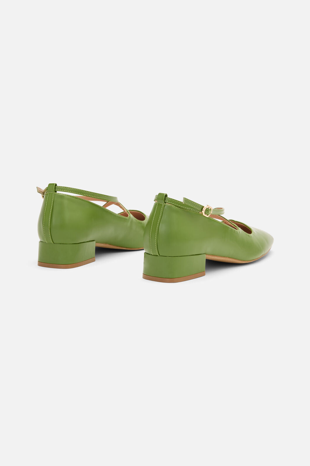 Princess Highway - Green Patent Heart Heel - green