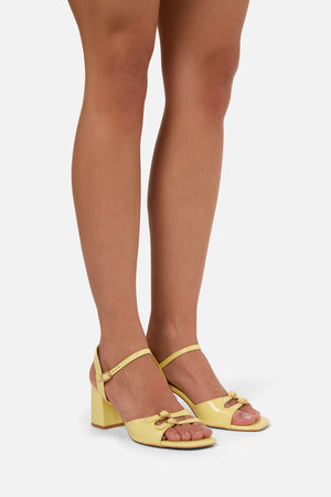 Princess Highway - Lemon Buckle Heel - lemon