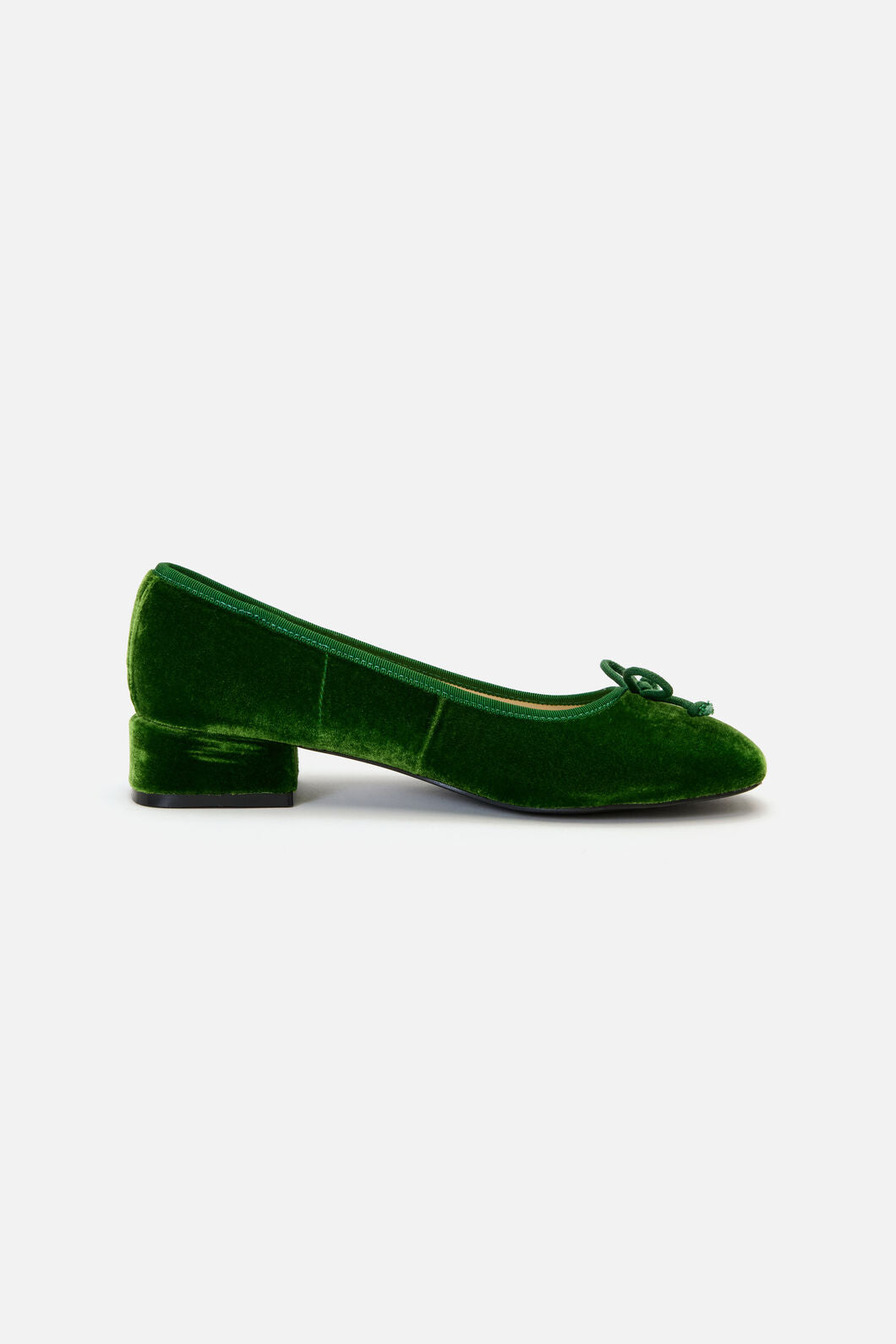 Princess Highway - Velvet Bow Slip On Shoe - green