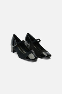 Princess Highway - Black Two Fabric Mary Jane - black