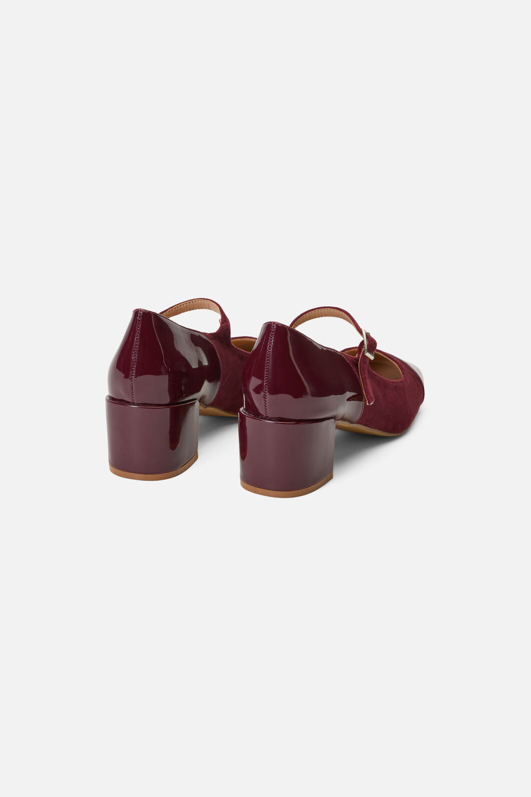 Princess Highway - Plum Two Fabric Mary Jane - plum