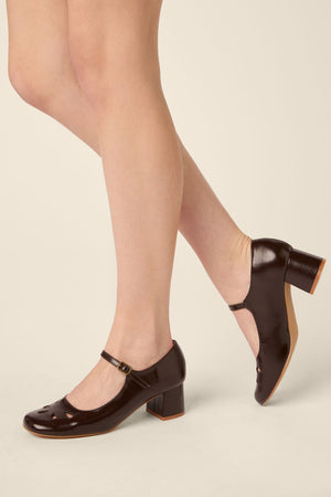 Princess Highway - Chocolate Vintage Heel - chocolate
