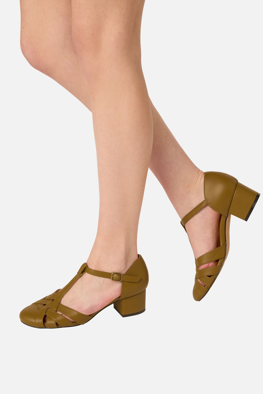 Princess Highway - Olive Vintage Strap Heel - olive