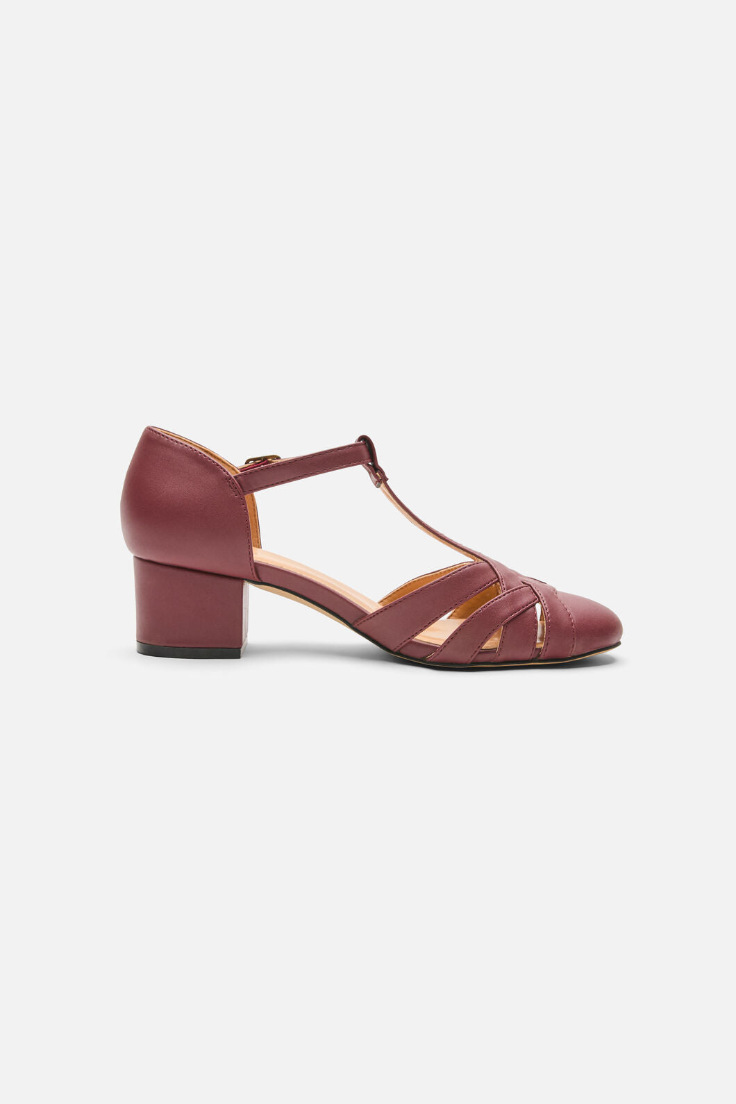 Princess Highway - Plum Vintage Strap Heel - plum