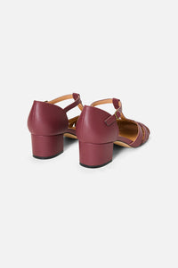 Princess Highway - Plum Vintage Strap Heel - plum