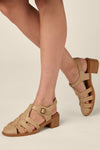 Princess Highway - Dark Cream Heeled Sandal - cream